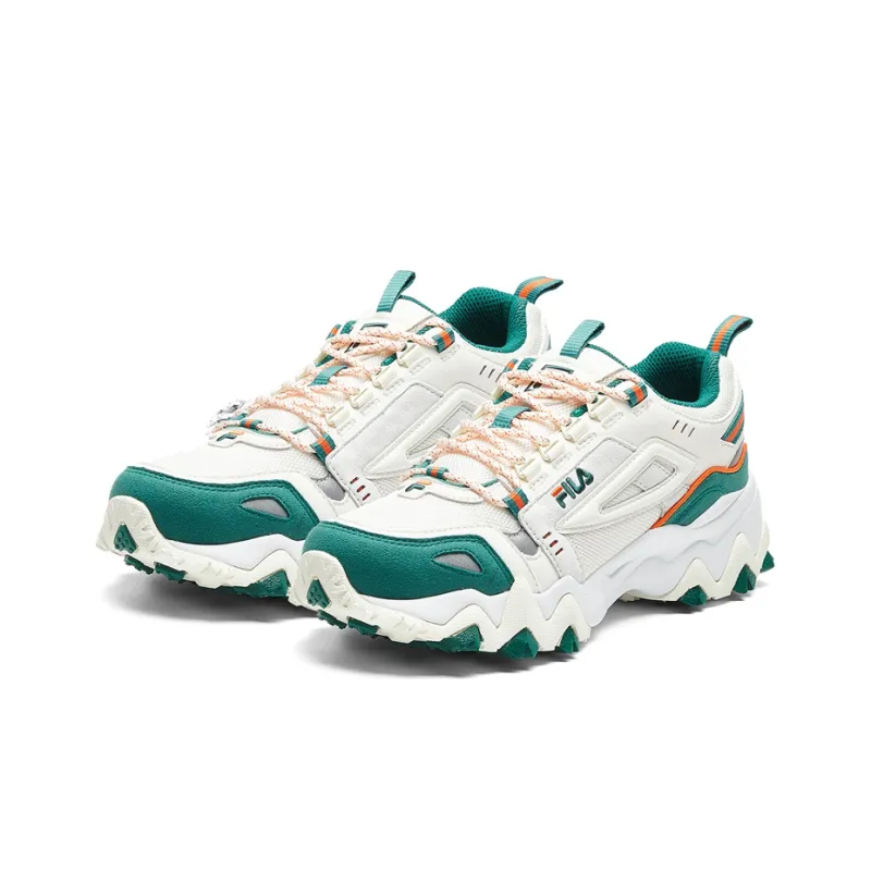 FILA Oakmont Low To Running Shoes White/Green Women's-2