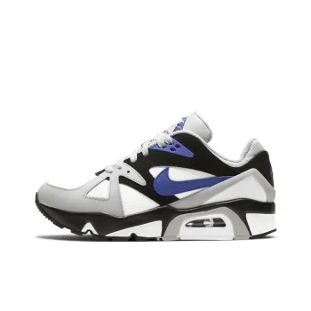 Nike Air Max Tria Cushioning Anti-Slip And Wear-Resistant Low-Top Casual Shoes Gray White Blue Teenagers