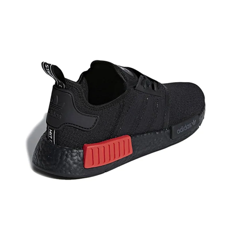Adidas Originals Nmd R1 Core Black Lush Red-3