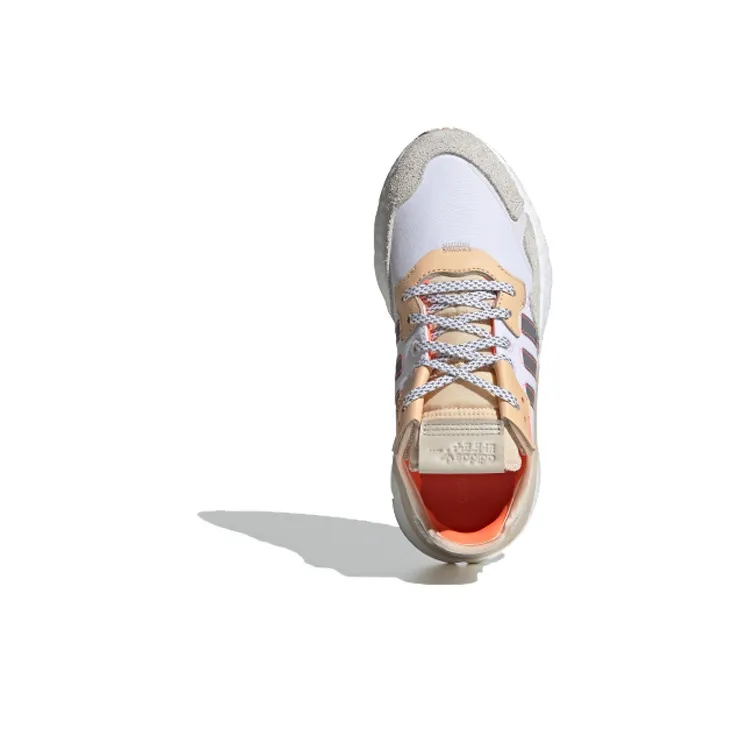 Adidas Nite Jogger White Glow Orange Women's-3