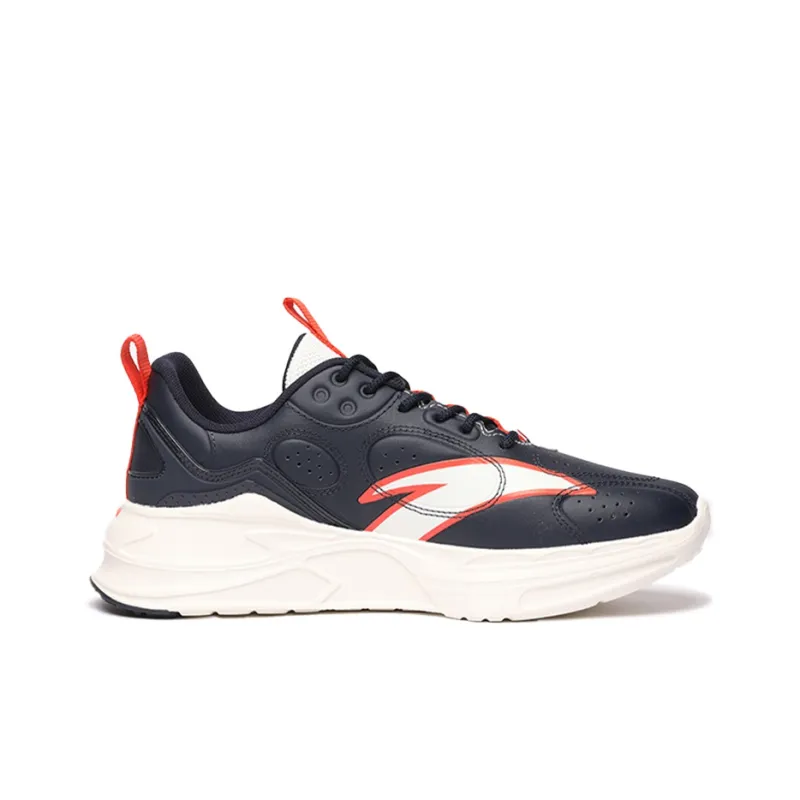 ANTA Casual Shoes Men Low Top Ivory White/Deep Blue Black/Sea Snail Red-1