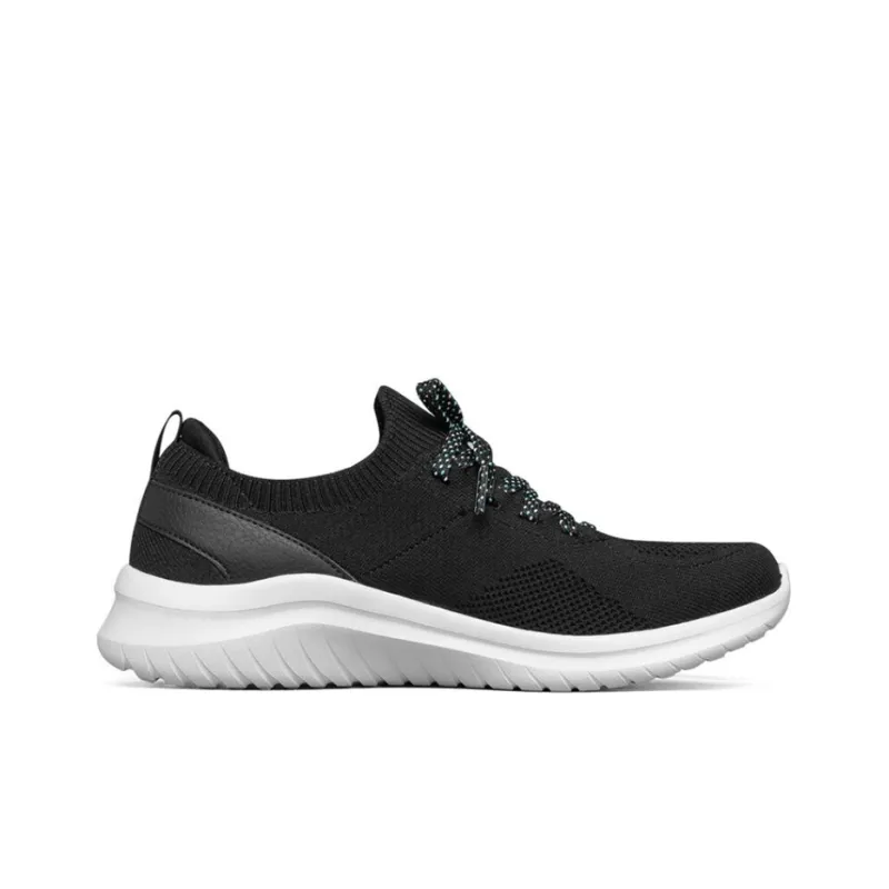 Skechers Ultra Flex 2.0 Sports Shoes Black/White Women's-1
