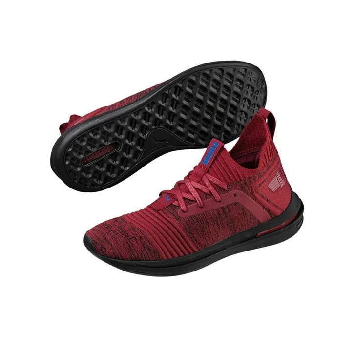 PUMA Ignite Limitless Sr Evoknit Low Top Running Shoes Red-3