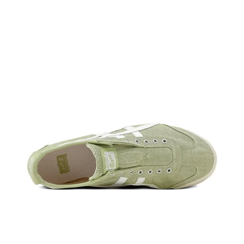 Onitsuka Tiger MEXICO 66 Cushioning Anti-Slip And Wear-Resistant Low-Top Casual Shoes Unisex Green White-2
