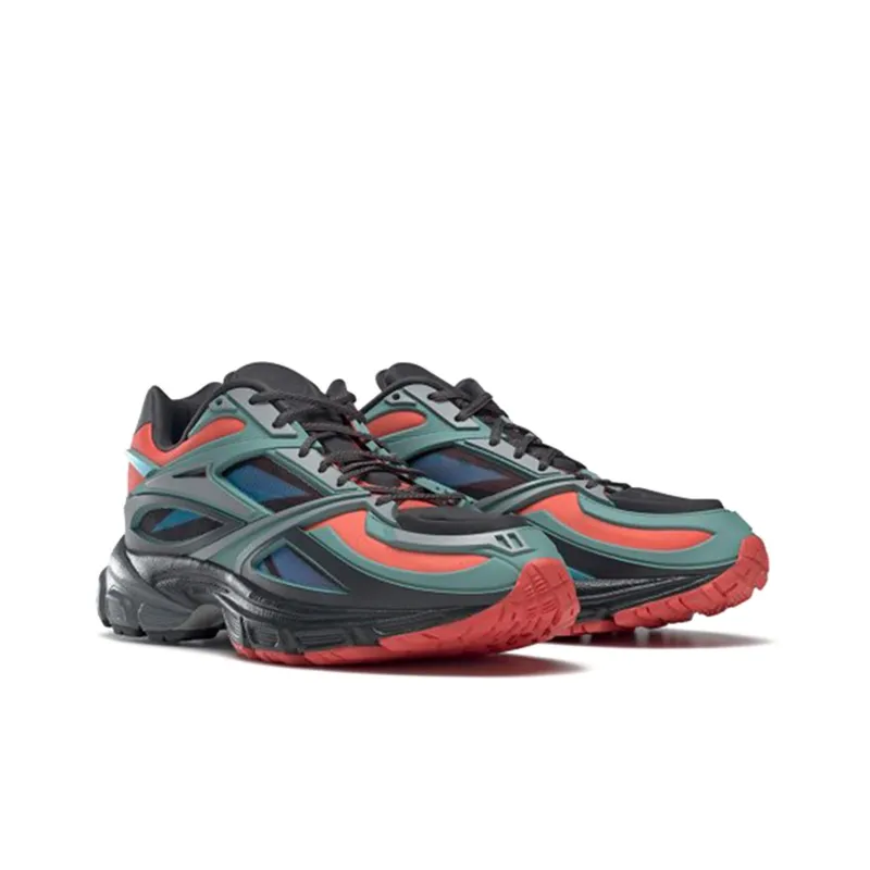 Reebok Unisex Premier Road Modern Running Shoes Grey/Green/Orange-2