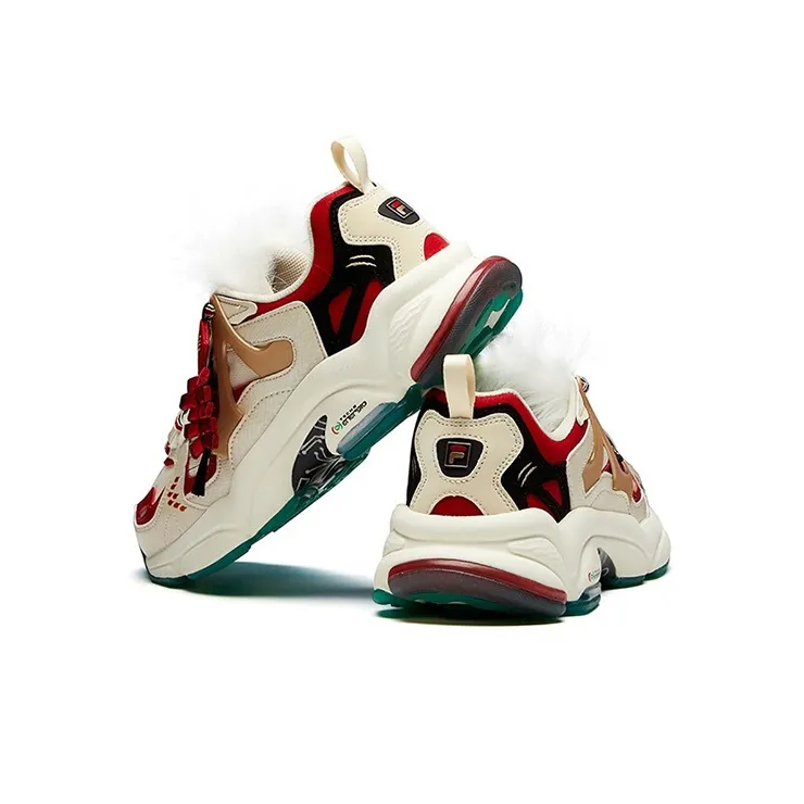 FILA FUSION Rjv 'Creamwhite Dark Red' Women's-4
