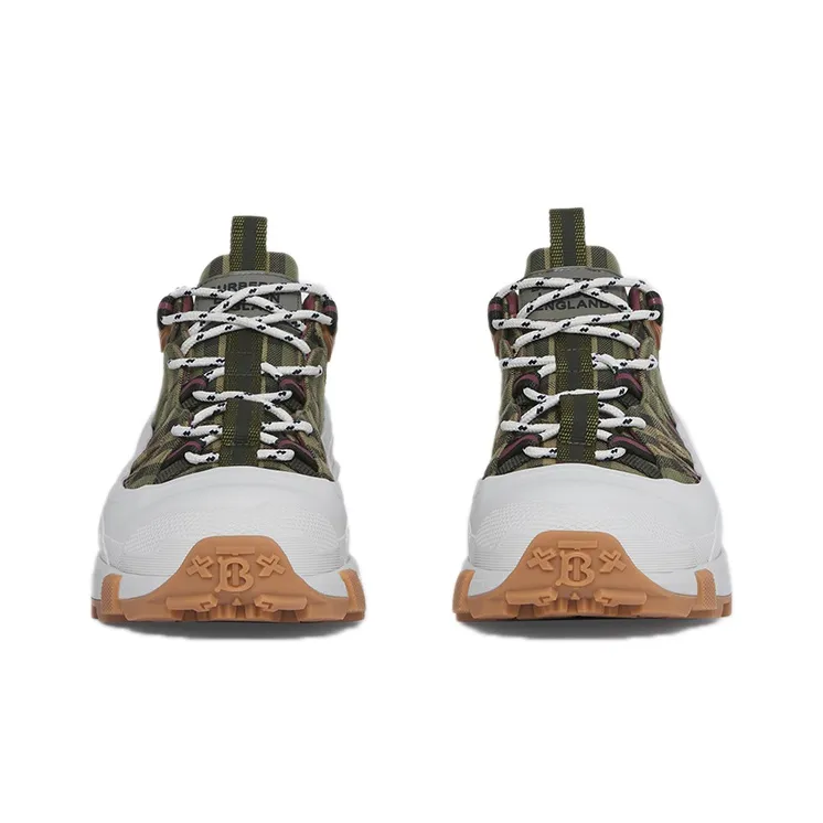 Burberry Arthur Check Cotton Military Green Women's-2