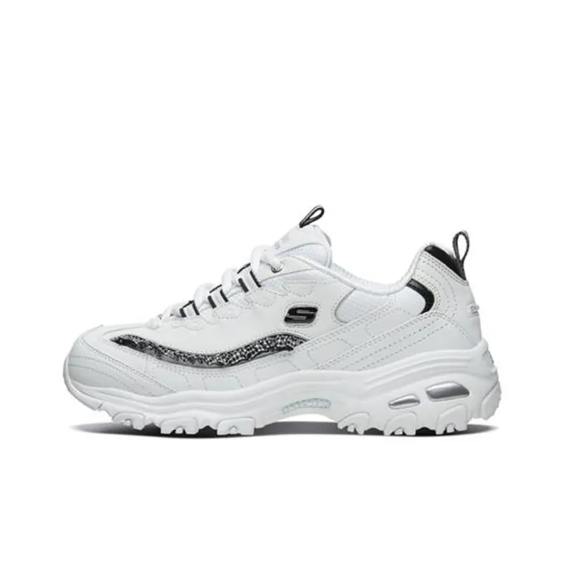 Skechers D'lites 1.0 White/Black Women's-0