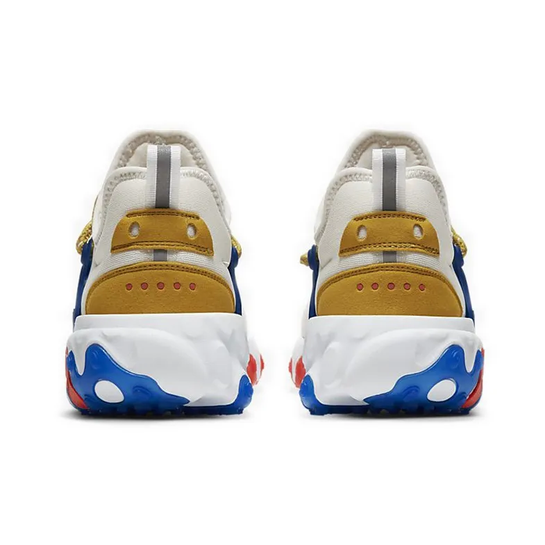 Nike React Presto Low Top Casual Shoes GS White Blue Yellow-4