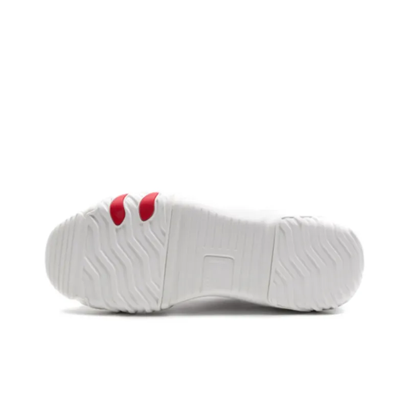LiNing Wave Hbrd Cushioning, Slip Resistant, And Abrasion Resistant Low Top Casual Shoes Women's Mist White-4