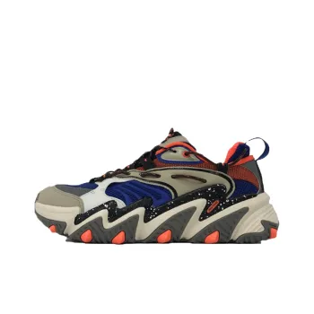 LiNing X Claw Cat Paw Cushioning Wear Resistant Low Top Sports Casual Shoes Men's Royal Blue Gray