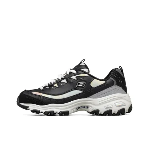 Skechers D'lites 1.0 Running Shoes Black/White/Grey Women's