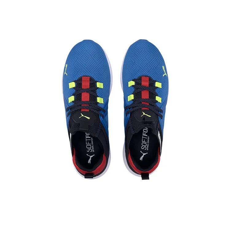 PUMA Enzo 2 Geo Cushioning Anti-Slip And Wear-Resistant Low-Top Casual Shoes Men's Blue Black Red-2