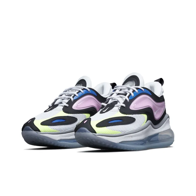Nike Air Max Zephyr Cushioned Slip Resistant Low Top Casual Shoes Women's White Purple Black-2