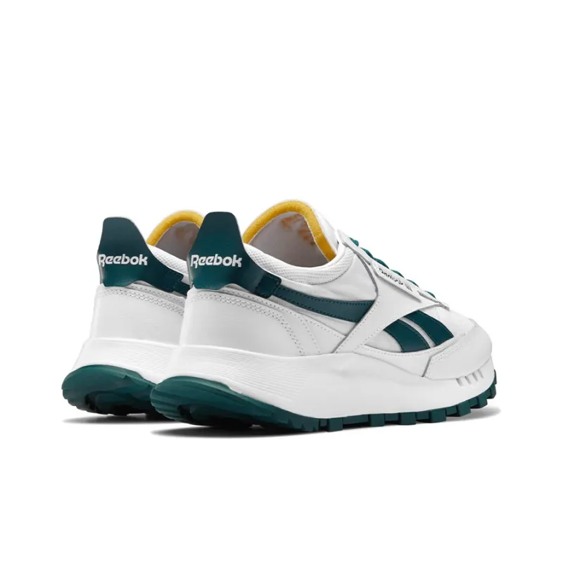Reebok Classic Leather Legacy Durable Breathable Low-Top Casual Shoes Unisex White Green-3