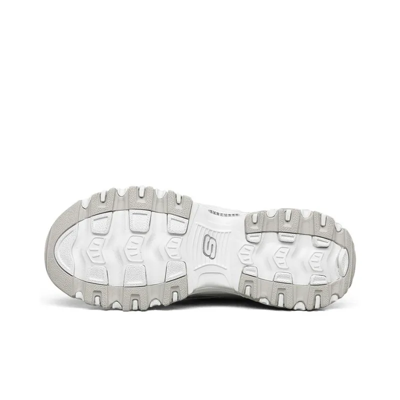 Skechers D'LITES 1.0 Cushioning Anti Slip And Wear Resistant Low Top Casual Shoes Women's White-4
