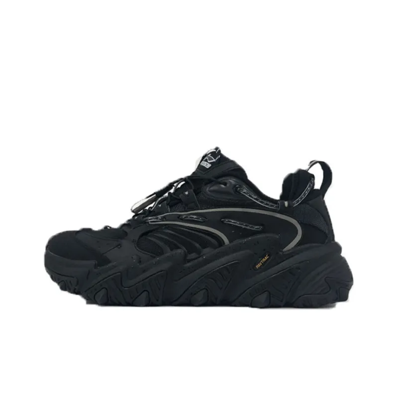 LiNing X Claw Cushioning Anti Slip And Wear Resistant Low Top Casual Shoes Men's Black-0