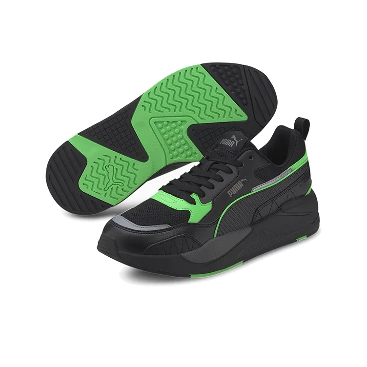 PUMA X Ray 2 Square 'Black Elektro Green'-2