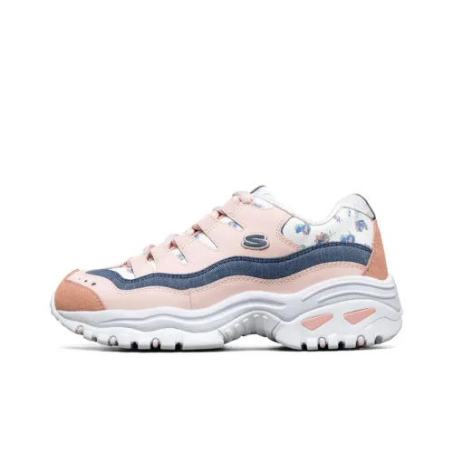 Skechers Energy Casual Shoes Women's Low-Top Pink/Blue/White