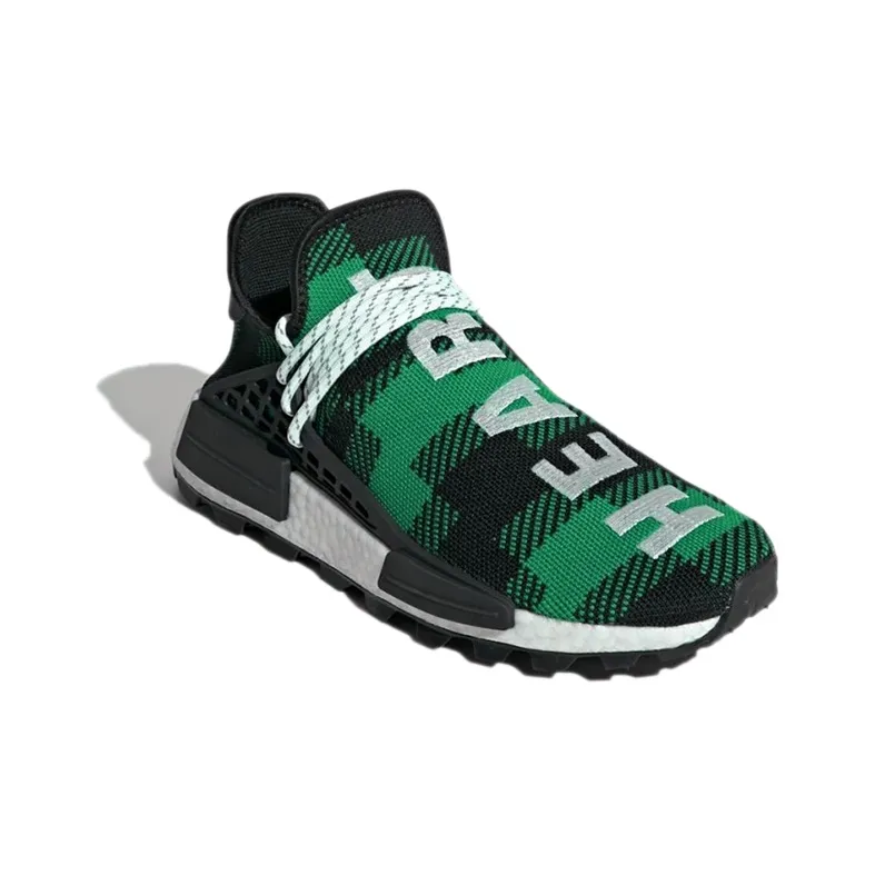 Adidas Pharrell X Billionaire Boys Club X Nmd Human Race Trail 'Green Plaid'-2