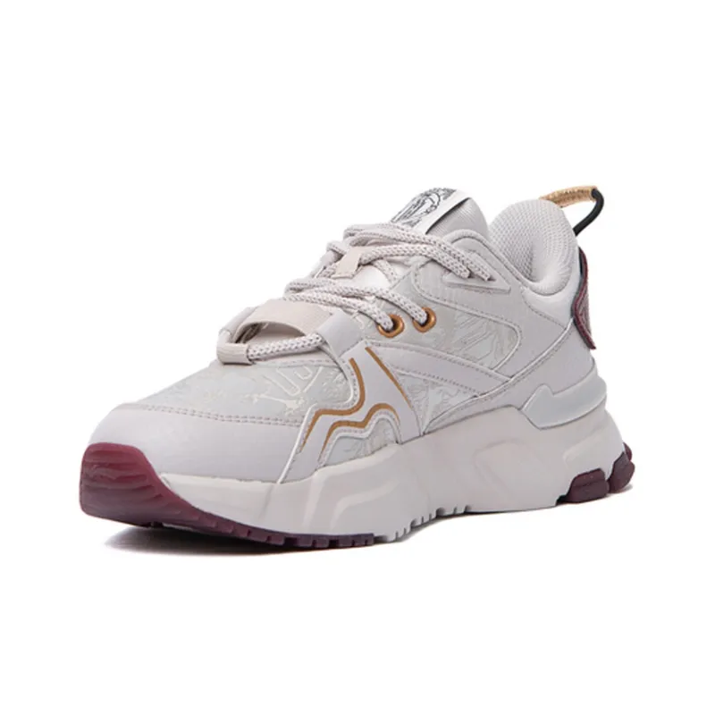 GUGONG·BAOYUNLOU x LiNing 001 Journey Anti Slip Wear Resistant Low Top Sports Casual Shoes Women's Gray Purple-2