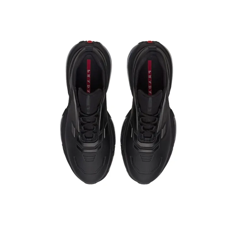 PRADA Collision Technical Fabric Sneakers 'Black'-3