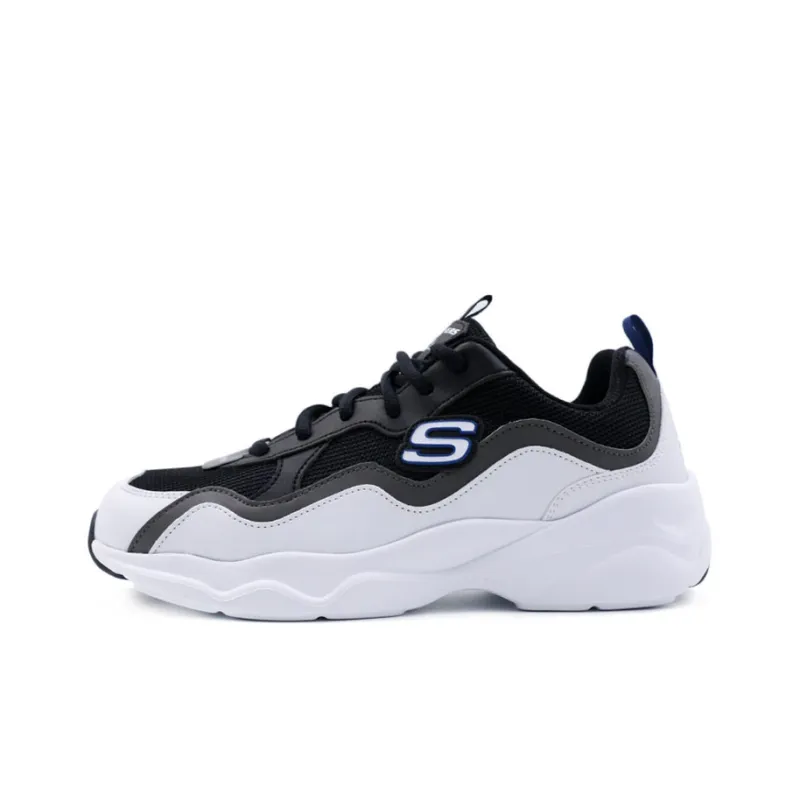 Skechers D Lites Airy Low Top Running Shoes White/Grey Women's-0