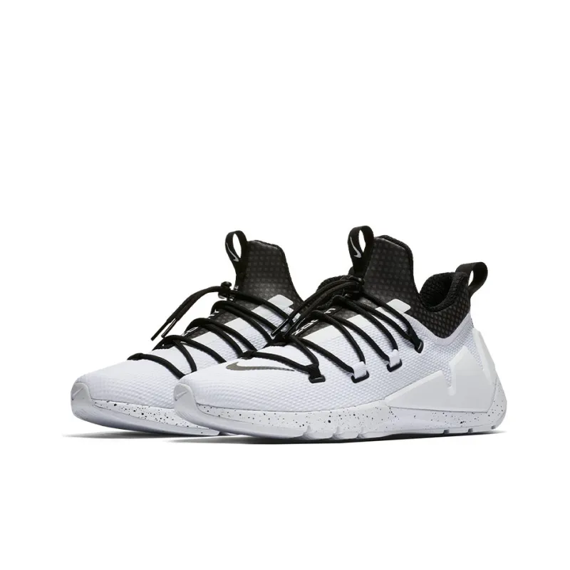 Nike Team Hustle Quick Cushioning Anti-Slip And Wear-Resistant Low-Top Casual Shoes Men's White Black-2
