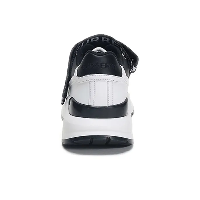 Burberry Low Top Athletic Shoes Men's Black White-5
