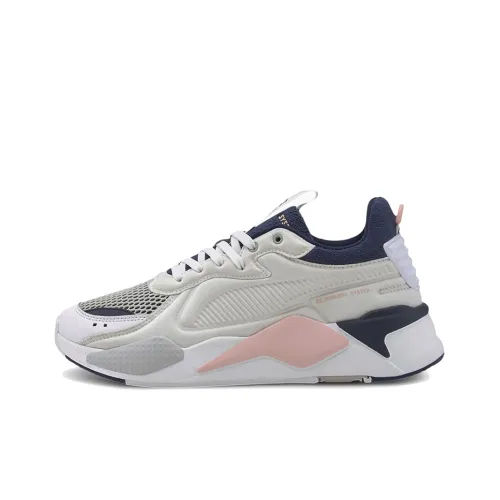 PUMA RS-X Casual Shoes Women's Mid-Top Khaki/White/Gray/Blue/Pink