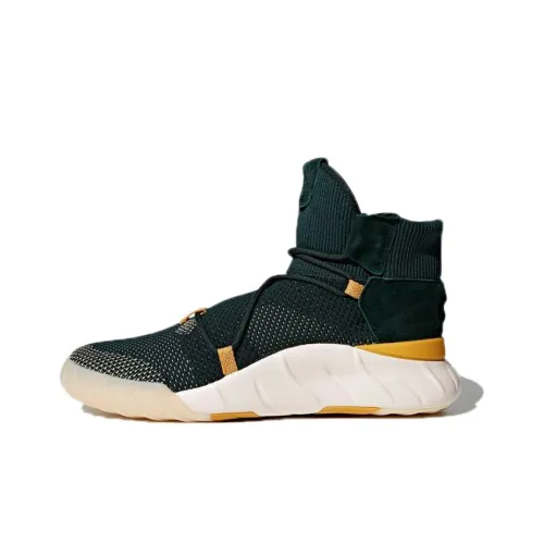 Adidas Originals Tubular X 2.0 Pk Wear Resistant High Top Casual Shoes Unisex Midnight Green