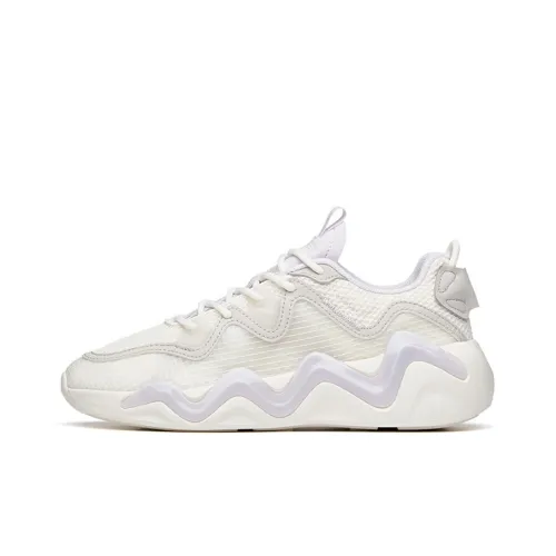 ANTA Casual Shoes Women's Low Top Ivory White/Shade 1 Gray/Misty Purple