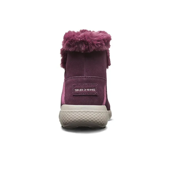Skechers ON THE GO Cushioning Anti-Slip Wear-Resistant Breathability High-Top Casual Shoes Women's Chocolate-3