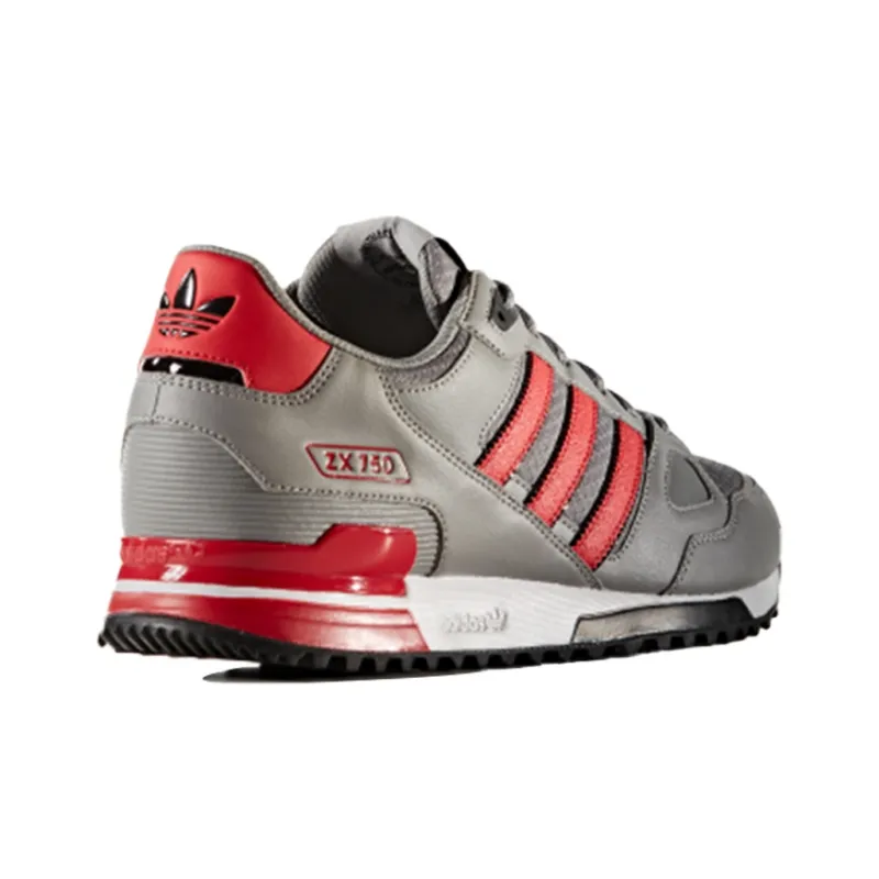 Adidas Originals ZX 750 Cushioning Low Top Casual Shoes Unisex Ice Gray Red-3