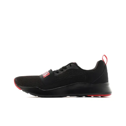 PUMA Wired Casual Shoes Men Low-Top Black/Red