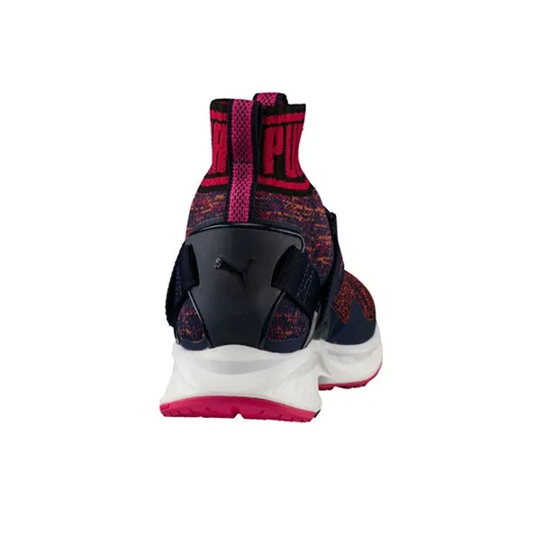 PUMA IGNITE Anti-Slip Wear-Resistant Breathable Lightweight High-Top Casual Shoes Women's Red Black-4