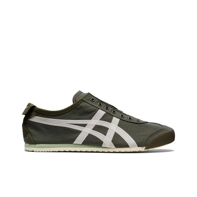 Onitsuka Tiger Mexico 66 Slip-On Olive Green White-1