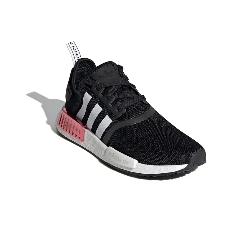 Adidas Nmd R1 Black White Hazy Rose Women's-2