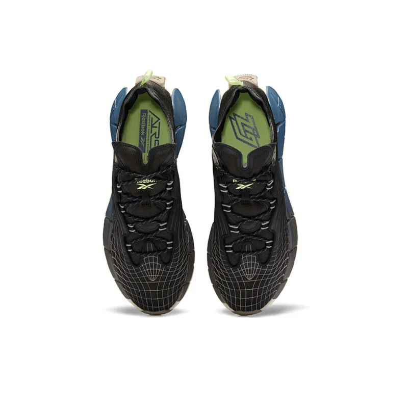 Reebok Zig Kinetica Ii Shoes Black/Blue/White-4