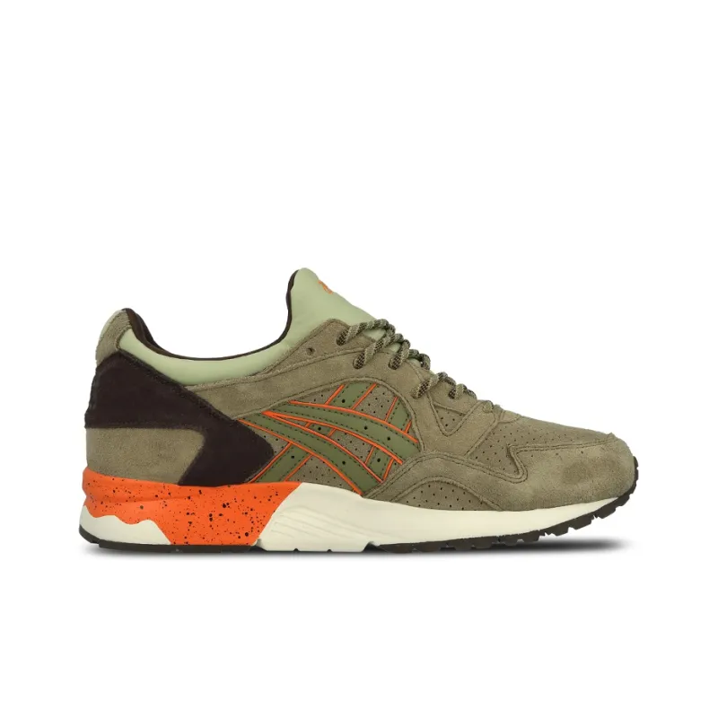 Asics Gel-Lyte 5 Slip-Resistant Low-Top Casual Shoes Men's Olive Green Orange-1