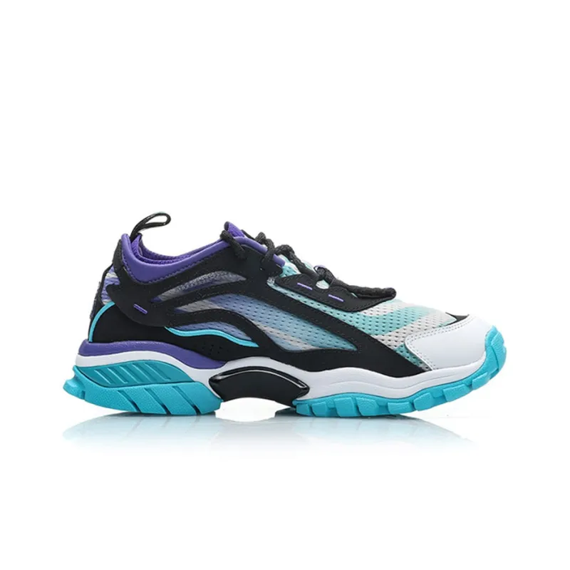 LiNing Aurora Skywalk Bad Five Xlarge Cushioned Slip Resistant Low Top Sports Casual Shoes Men's Blue Black-1
