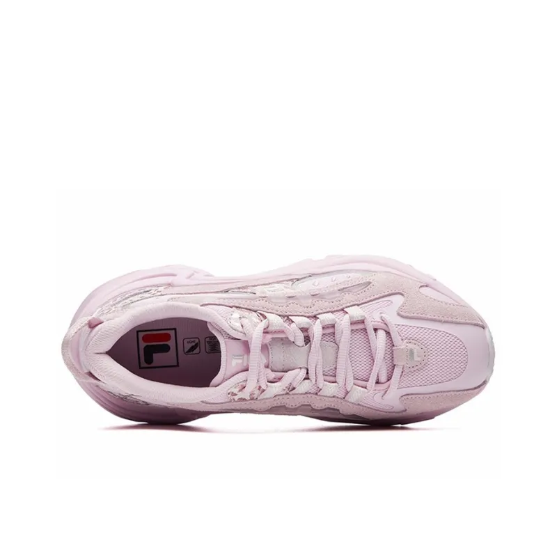 FILA PANTERA Cushioning Anti Slip Wear Resistant Breathability Low Top Casual Shoes Women's Snow Lilac-3