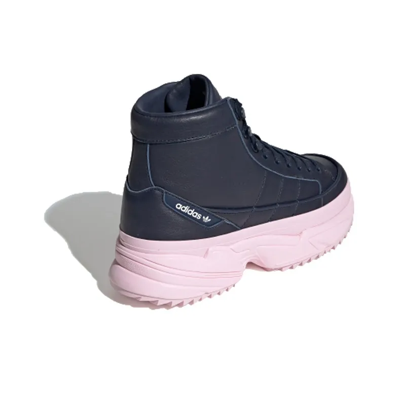 Adidas Originals KIELLOR XTRA Non slip Lightweight High Top Casual Shoes Women's Ink Blue Pink-2