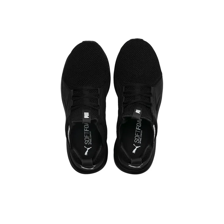 PUMA Enzo Weave Knitted Low Tops Sports Shoe Black-2
