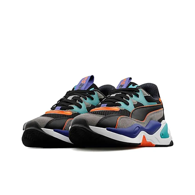 PUMA RS-2K Internet Exploring Cushioned Wear-Resistant Breathable Low-Top Casual Shoes Unisex White Purple Black-1
