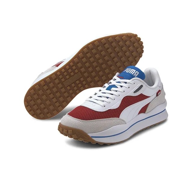 PUMA Style Rider Warm Texture 'White Red Dahlia'-2