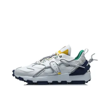 LiNing CF Tracing Flying Knight Anti Slip And Wear Resistant Lightweight Balance Low Top Casual Shoes Men's White
