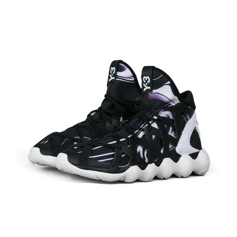 Adidas Y 3 Kyujo High Black Purple White-3