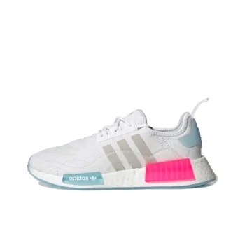 Adidas Originals Nmd R1 White Halo Blue Shock Pink Women's