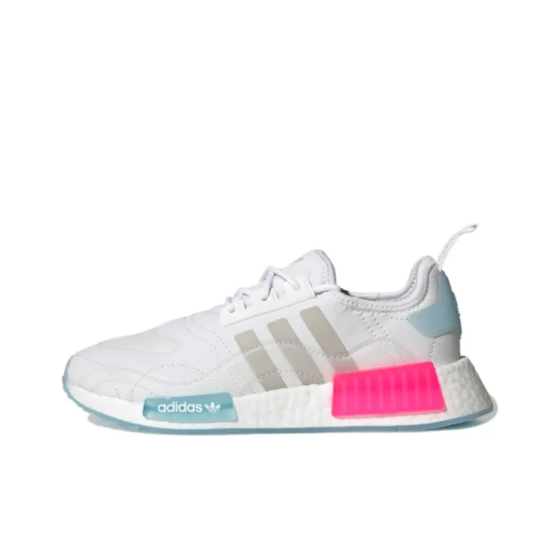 Adidas Nmd R1 White Halo Blue Shock Pink Women's-0